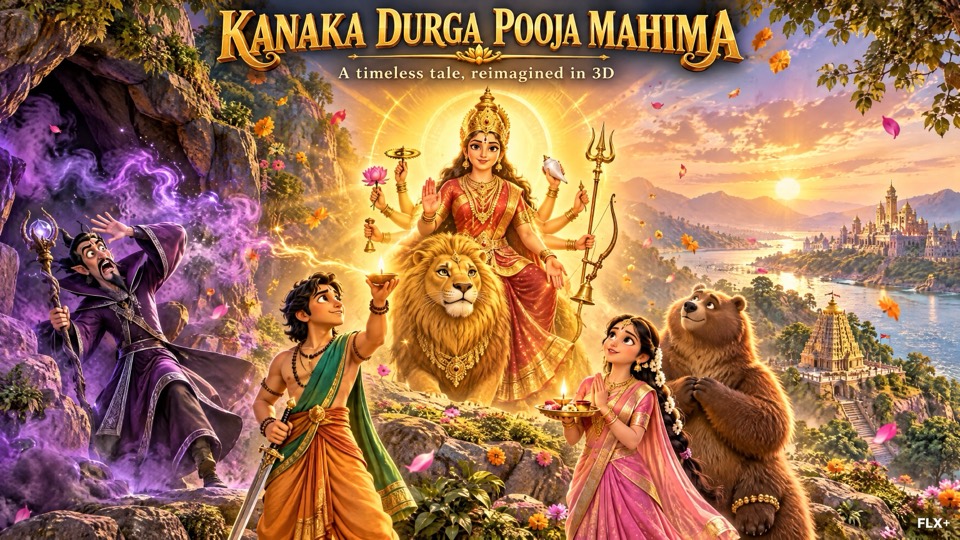 Kanaka Durga Pooja Mahima 3D concept art