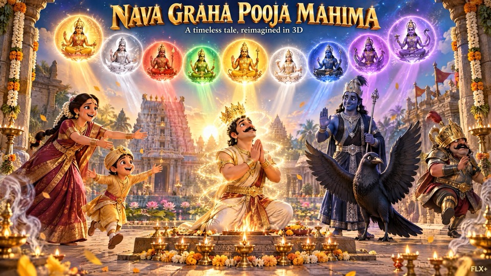 Nava Graha Pooja Mahima 3D concept art